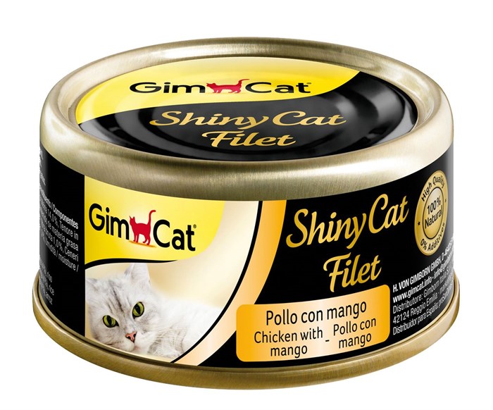 GimCat Shinycat Fileto Kedi Maması Tavuk Mango 70 gr